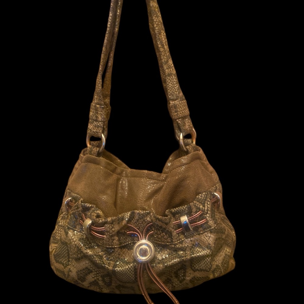 B. Makowsky Faux snakeskin Hobo